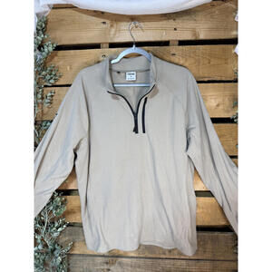 Gymshark Beige Quarter-Zip Fleece Pullover